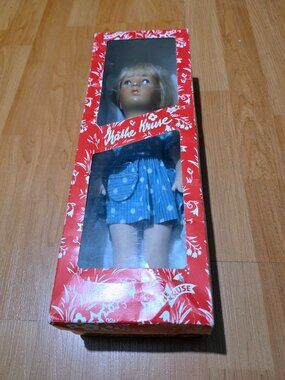 Vintage Käthe Kruse German Cloth Doll 36cm w Box c1960s